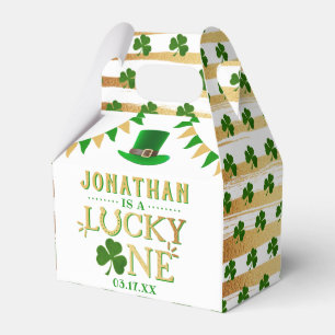 Lucky One St. Patrick's Day 1st Birthday Party Favour Box