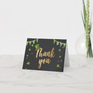 Lucky One St Patrick's Day Thank You Card Clover