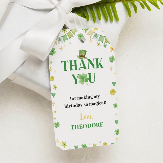 Lucky One Thank You Tag Birthday Party (Creator Uploaded)