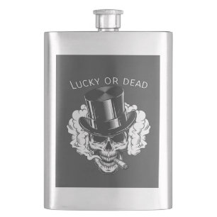 Lucky or dead hip flask