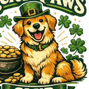 Lucky Paws Club St Patricks Day Dog Shirt
