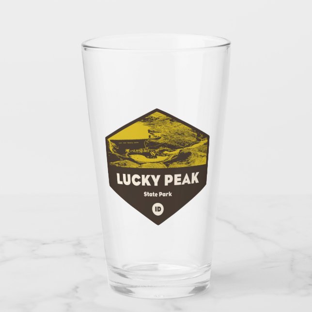 Lucky Peak State Park Idaho Glass (Front)