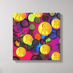 Lucky Pennies Canvas Print
