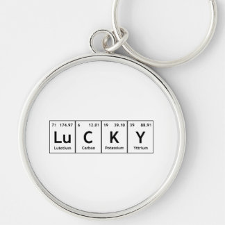 LuCKY Periodic Table Element Word Chemistry Symbol Key Ring