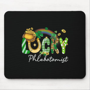 Lucky Phlebotomist St Patricks Day Family Matching Mouse Mat