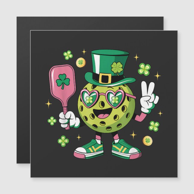 Lucky Pickleball Hat Irish Shamrock (Front/Back)