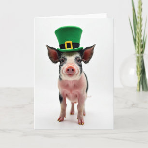 Lucky Piglet Portrait Card