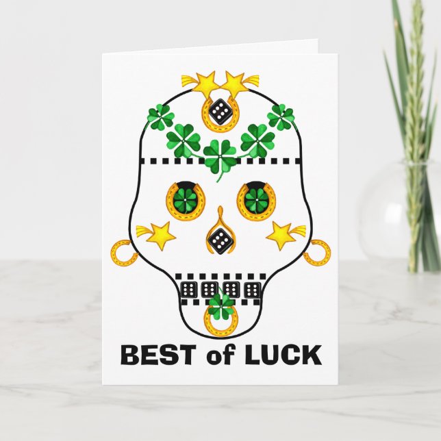 Lucky Pirate Skull Card (Front)