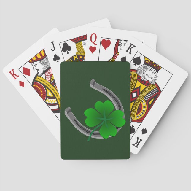 Lucky Playing Cards Lucky Charm St Patrick's Cards (Back)