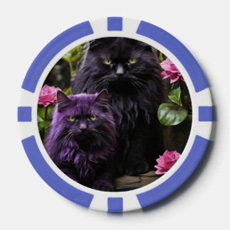 Lucky Pocker Chips for Cat Lovers