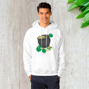 Lucky Pot of Gold Mens Hoodie