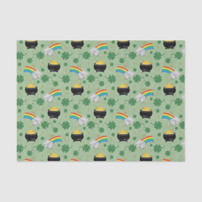 Lucky pots of gold  tissue paper (Front)
