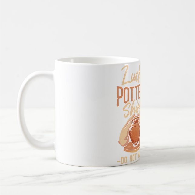 Lucky Pottery Shirt Do Not Wash Ceramic Coffee Mug (Left)