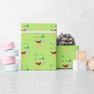 Lucky Pray Saint Dublin Day Patron Irish Wrapping Paper