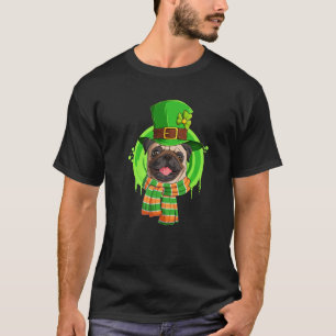 Lucky Pug Dog For St. Patricks Day Pug Dog A Cute T-Shirt