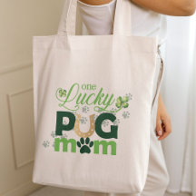 Lucky Pug Mum St. Patrick's Day Photo Personalised