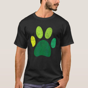 Lucky Pug Paw Dog Irish Mama St Patrick Day T-Shirt