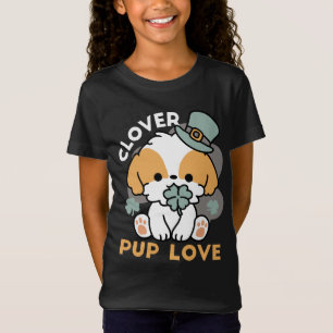 Lucky Pup with Clover – St. Patrick's Day Gift T-Shirt