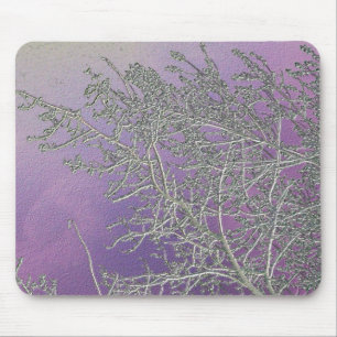 Lucky Purple n Silver Streaks V5 Mouse Mat