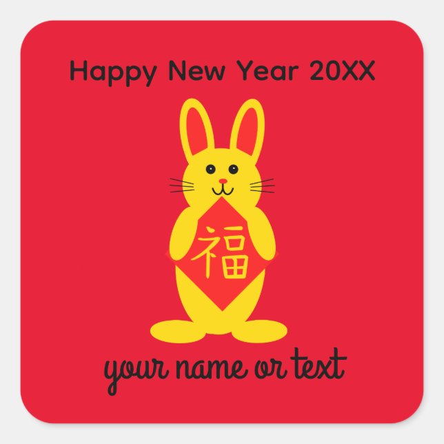 Lucky Rabbit #1 Stickers (Front)