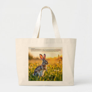 Lucky Rabbit Foot Large Tote Bag