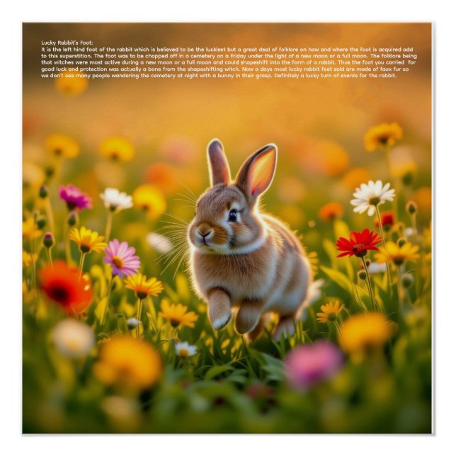 Lucky Rabbit Foot Poster (Front)