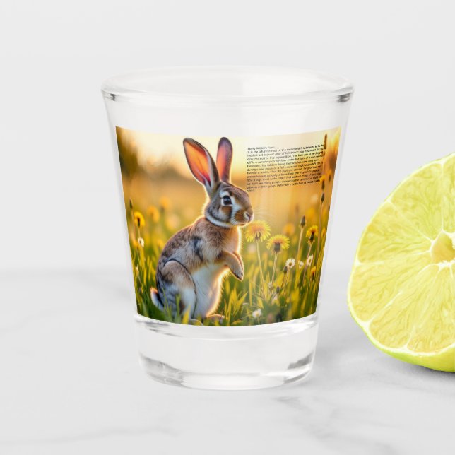 Lucky Rabbit Foot Shot Glass (Front)