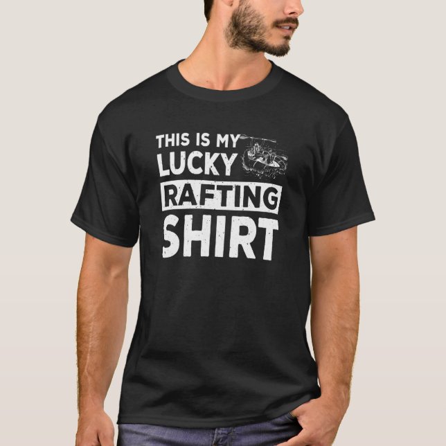 Lucky Rafting Outfit Love River Paddling Boats T-Shirt (Front)