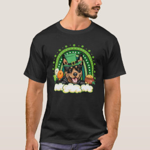 Lucky Rainbow Australian Kelpie Shamrock St Patric T-Shirt