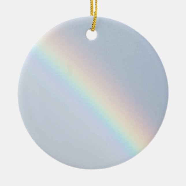 Lucky Rainbow Ceramic Tree Decoration (Front)