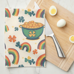 Lucky Rainbow Parade Tea Towel