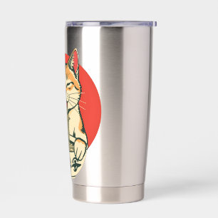 Lucky Ramen Cat Insulated Tumbler