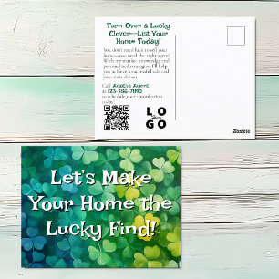 Lucky Real Estate Seller Marketing Postcard