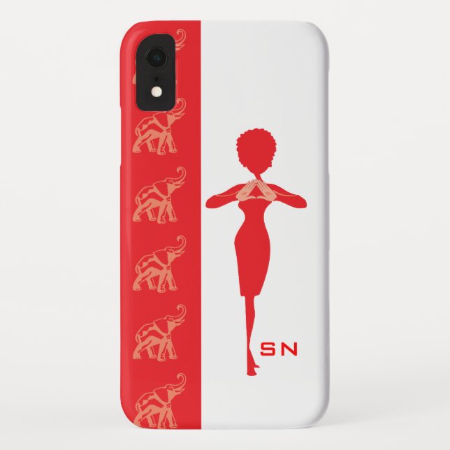 Lucky Red Elephant Case-Mate iPhone Case (Back)