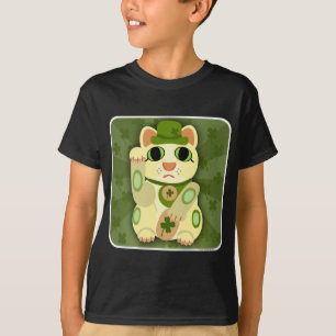 Lucky Saint Patrick's Day Cat T-Shirt