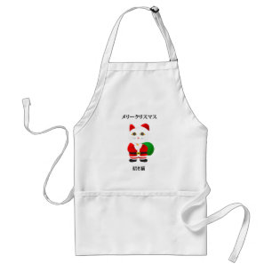 Lucky Santa Cat Standard Apron