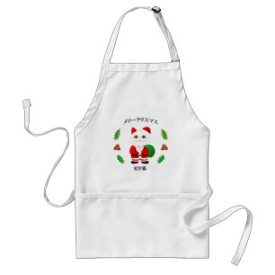 Lucky Santa Cat Standard Apron