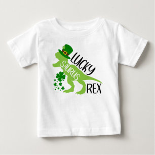 Lucky Saurus Rex – St. Patrick’s Day Dinosaur Baby T-Shirt