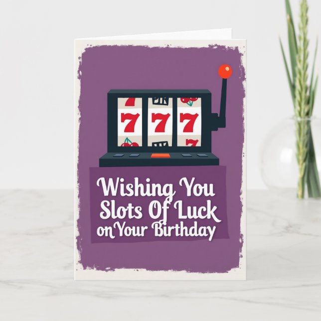 Lucky Seven Birthday Card (Front)