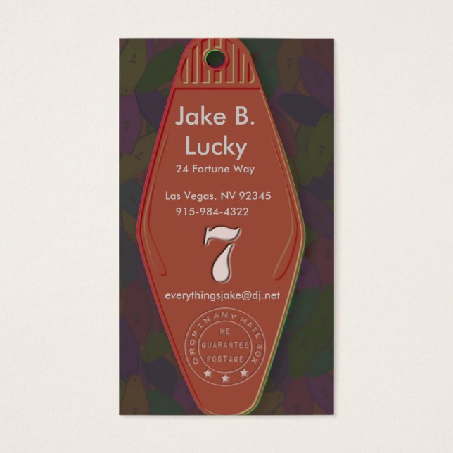 Lucky Seven Motel Key (Front)