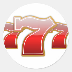 Lucky Sevens Classic Round Sticker