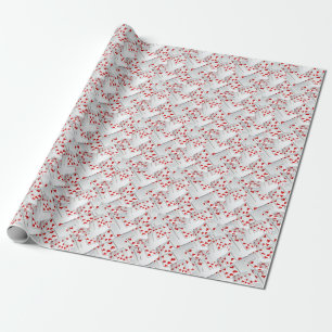 Lucky Sevens Diamonds And Hearts Poker Cards,  Wrapping Paper