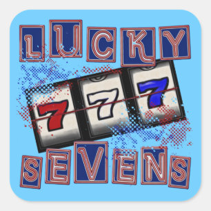 Lucky Sevens Square Sticker