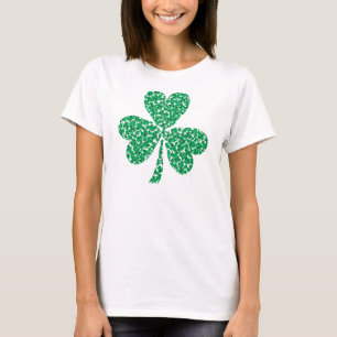 Lucky Shamrock amde up of little Shamrocks T-Shirt