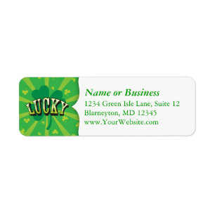 Lucky Shamrock - Custom Return Address Labels