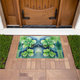 Lucky Shamrock Doormat