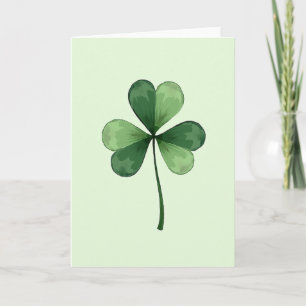 Lucky Shamrock For Partner Card