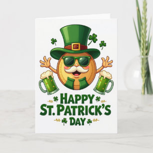 Lucky Shamrock Leprechaun Card