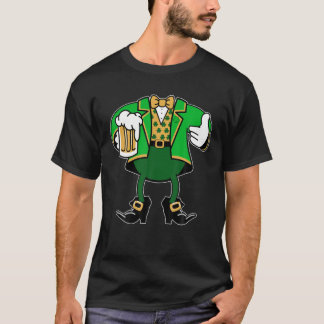 Lucky Shamrock Leprechaun Draft Beer Happy St Patr T-Shirt