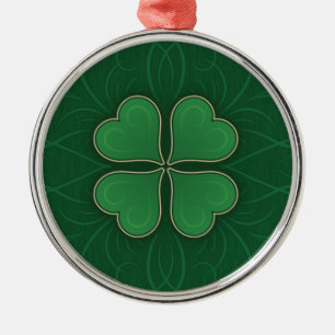 Lucky Shamrock Metal Tree Decoration